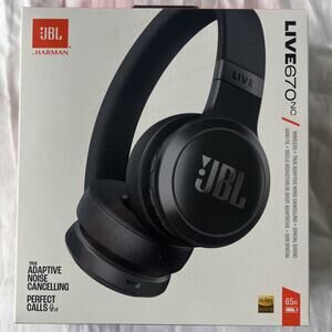 JBL LIVE Wireless On Ear Headphones Adaptive Noise Cancel, New Sealed. 670NC